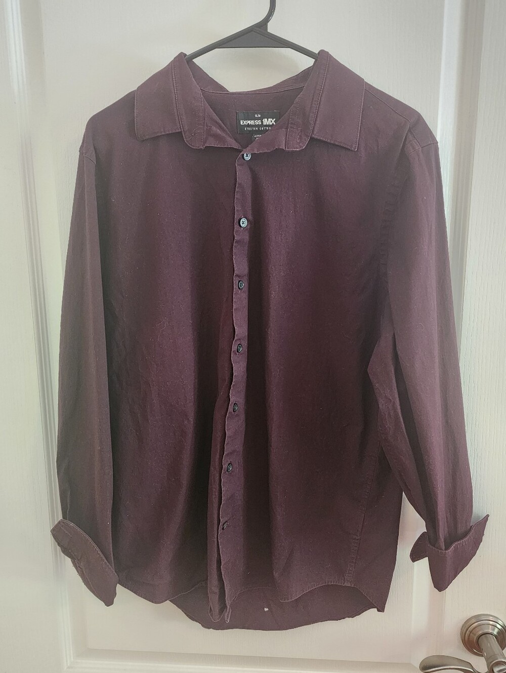 EXPRESS 1MX Men’s Slim Fit Shirt Size M 15-15.5 Stretch Cotton